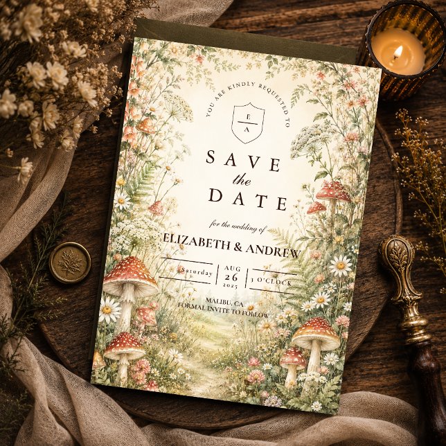 Reserve A Data Casamento Encantado de Cogumelos na Floresta (Criador carregado)