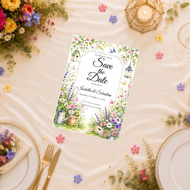 Reserve A Data Casamento Encantador no Jardim (Criador carregado)