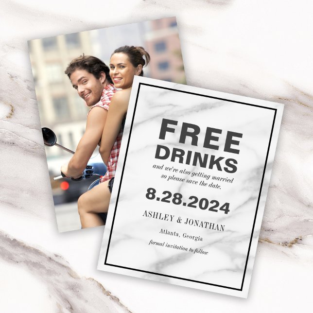 Reserve A Data Casamento Engraçado e Excêntrico Salve o Dia com F (Criador carregado)