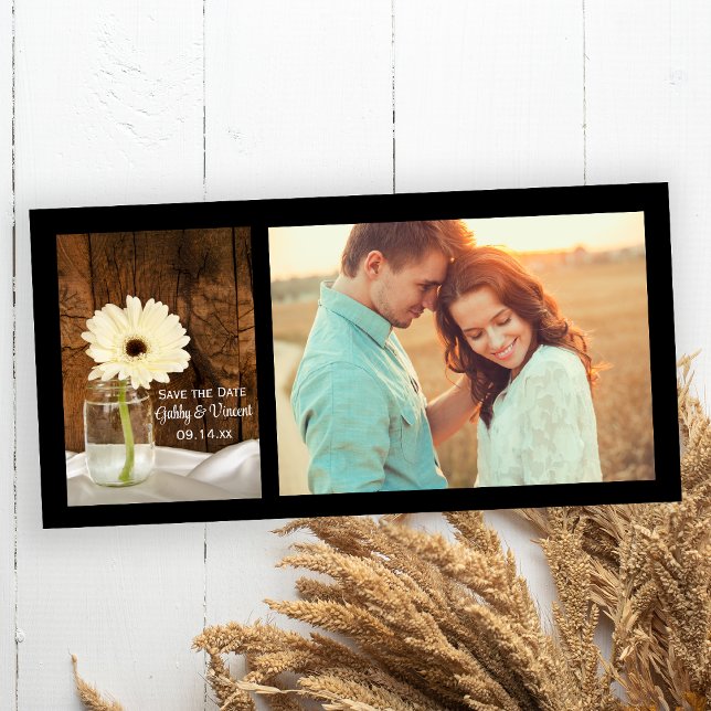 Reserve A Data Casamento entre Mason Jar e Daisy Country Salve a  (Criador carregado)