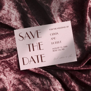 Reserve A Data Casamento estético moderno rosa-claro