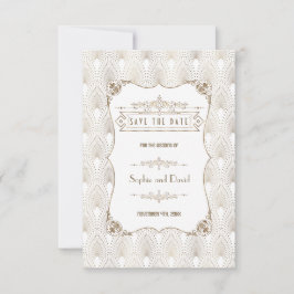 Reserve A Data Casamento Estilo Grande Gatsby dos Anos 20 com Fle