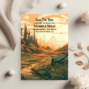 Reserve A Data Casamento Evergreen da Floresta Russa da Montanha