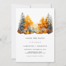 Reserve A Data Casamento Fall Woods