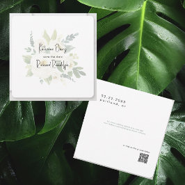 Reserve A Data Casamento Ferido de Rosa Branca Elegante