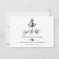 Casamento Floral Âncora Rosa Náutico Azul