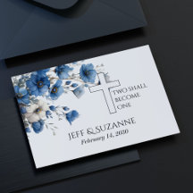 Casamento Floral Azul Duas Vidas se Tornam Uma