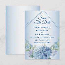 Reserve A Data Casamento Floral Azul Herbal Antigo Empoeirado