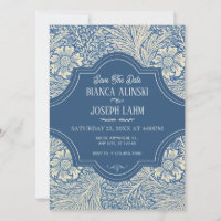 CASAMENTO FLORAL AZUL VINTAGE