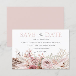 Reserve A Data Casamento Floral Blush Boho Bohemian