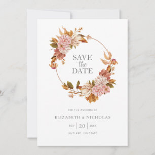 Reserve A Data Casamento Floral Boho Aquarela