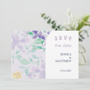 Reserve A Data Casamento Floral Boho Lilac