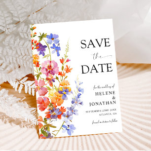 Reserve A Data Casamento Floral Boho Rústico Elegante de Flores S