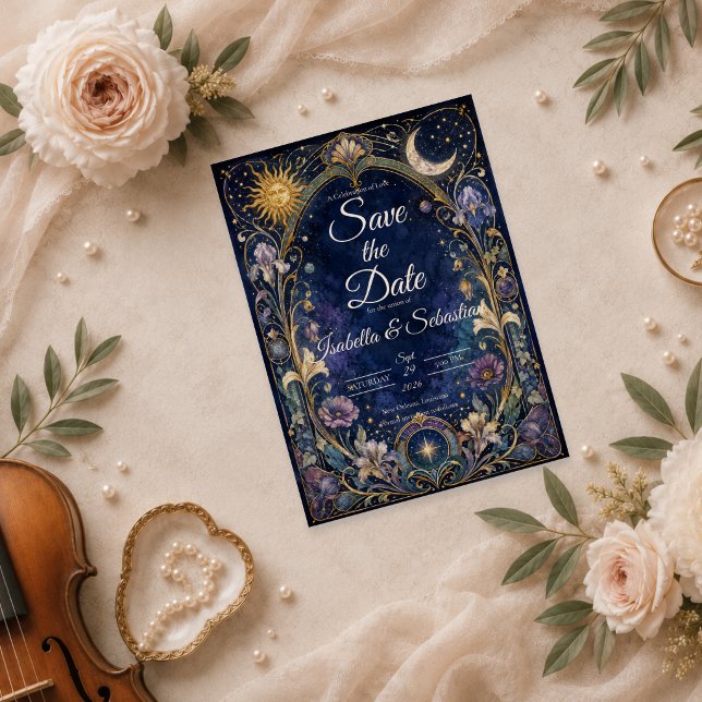 Reserve A Data Casamento Floral Celestial Etéreo (Criador carregado)
