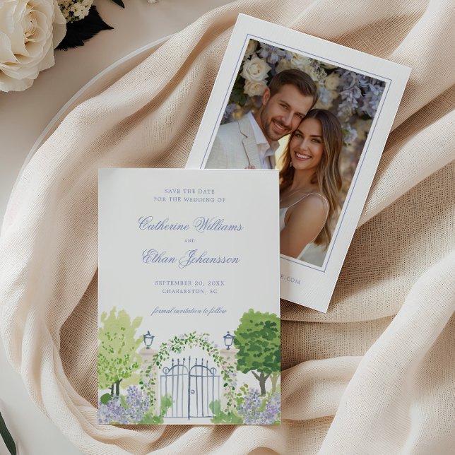 Reserve A Data Casamento Floral Cottage Romântico (Criador carregado)