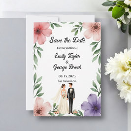 Reserve A Data Casamento Floral de Noiva e Groom Summer