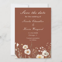 Casamento Floral de Outono de Flores Silvestres