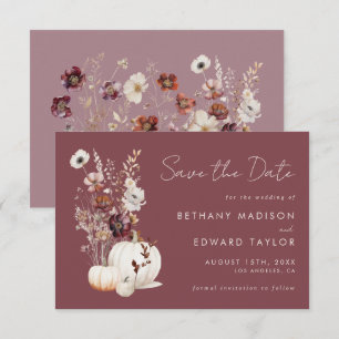 Reserve A Data Casamento Floral de outono Whimsical
