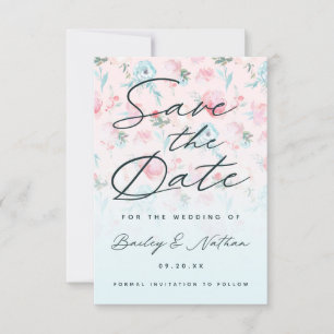 Reserve A Data Casamento Floral de Península Chic Pink Ombre