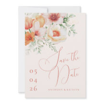 Casamento Floral de Pêssego de Laranja Primavera V