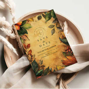 Reserve A Data Casamento Floral de Pumpkin Spice