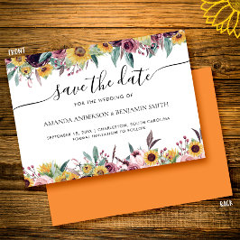 Reserve A Data Casamento Floral de Rosa de Girassol Burgundy