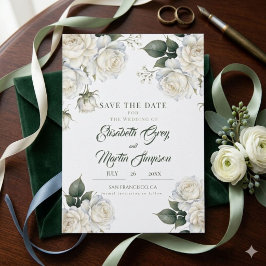 Reserve A Data Casamento Floral de Rosas Salvia