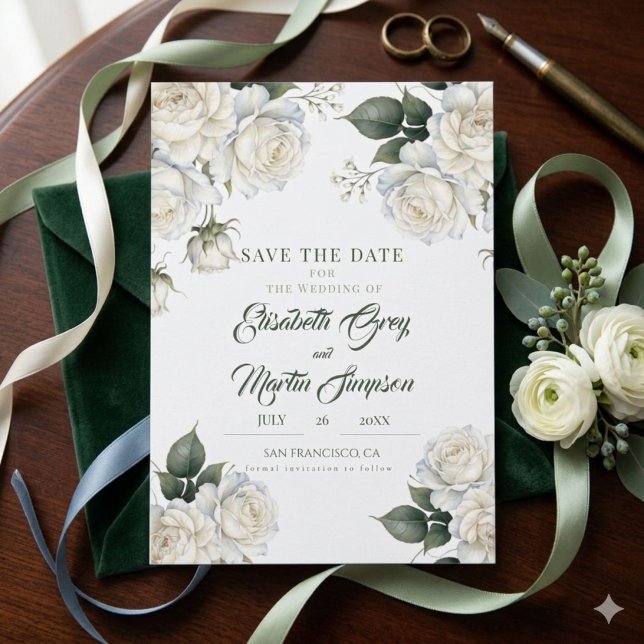 Reserve A Data Casamento Floral de Rosas Salvia (Criador carregado)