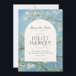 Reserve A Data Casamento Floral de Vincent Van Gogh Almond Blosso<br><div class="desc">Vincent Van Gogh Almond Blossoms Casamento Floral Salvar o Cartão de Convite</div>