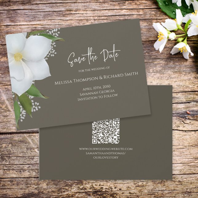 Reserve A Data Casamento Floral de Watercolor Salvar a Data (Criador carregado)