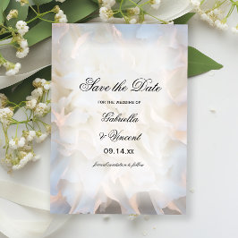 Reserve A Data Casamento Floral do Cravo Branco Salvar a Data