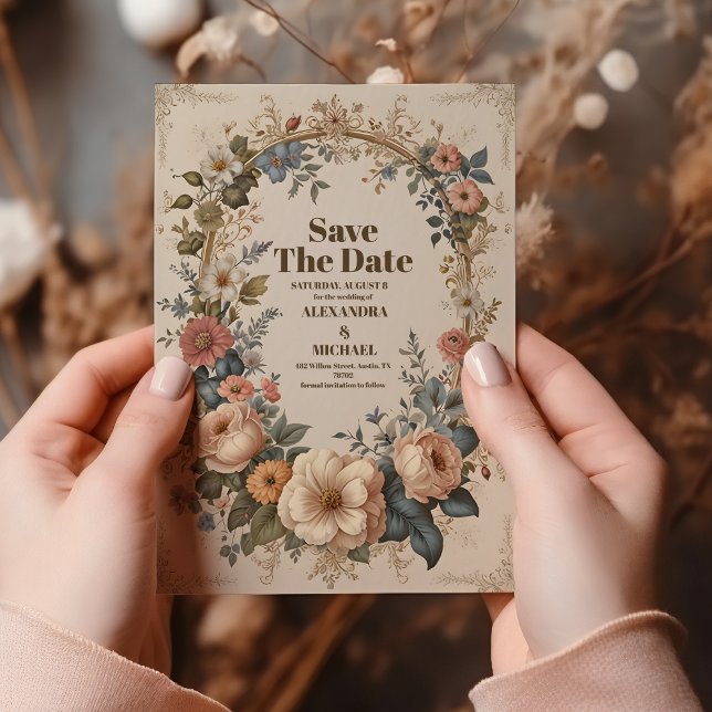 Reserve A Data Casamento Floral do Jardim Vitoriano (Criador carregado)