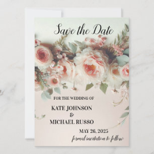 Reserve A Data Casamento Floral Elegante