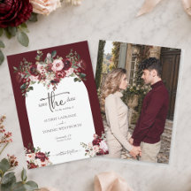 Casamento Floral Elegante com Bege e Borgonha