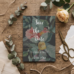 Reserve A Data Casamento Floral em Jardim Inglês Escuro e Sombrio