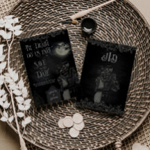 Casamento Floral Gótico Preto e Cinza Personalizad