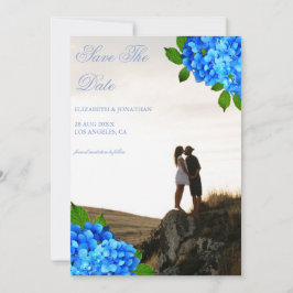 Reserve A Data Casamento Floral Hortênsia Azul