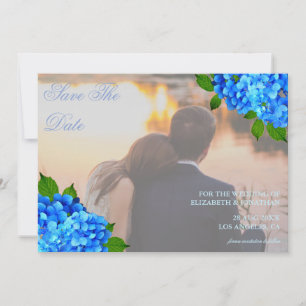 Reserve A Data Casamento Floral Hortênsia Azul