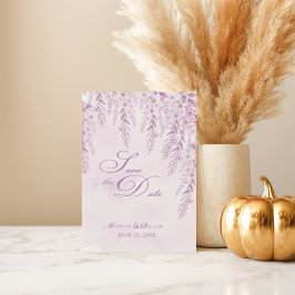 Reserve A Data Casamento Floral Lavanda com Toque de Rosa Elegant