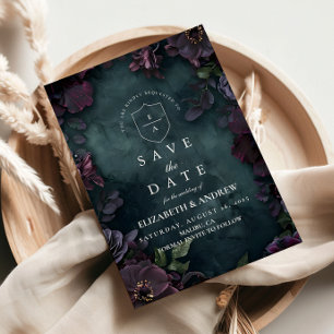 Reserve A Data Casamento Floral Moody Dark