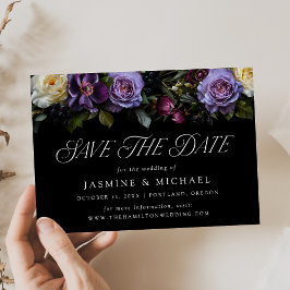 Reserve A Data Casamento Floral Moody Gothic