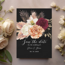 Casamento Floral Preto Borgonha