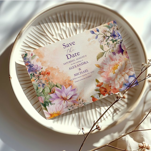 Reserve A Data Casamento Floral Real Vitoriano Boho  (Criador carregado)