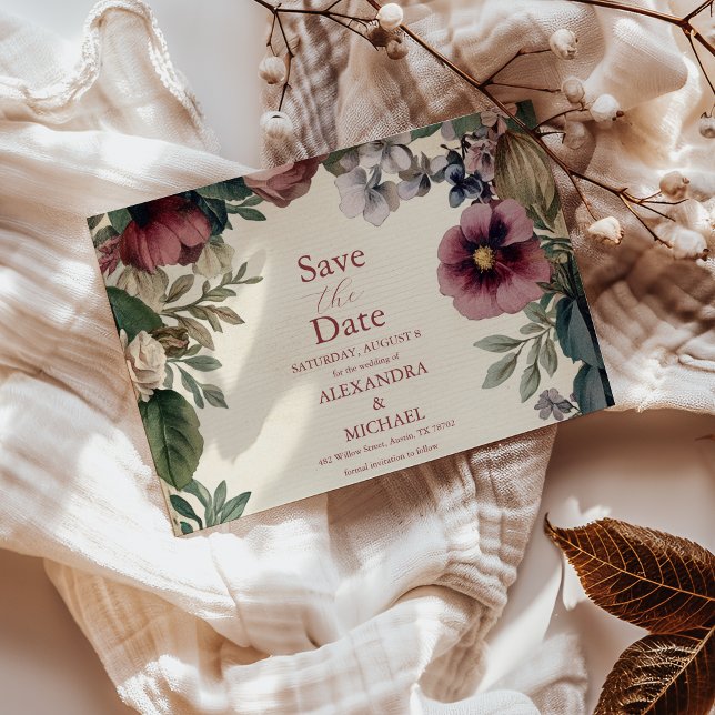Reserve A Data Casamento Floral Real Vitoriano Chic (Criador carregado)