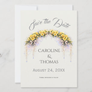 Reserve A Data Casamento Floral Romântico de Freesia Amarelo Caná