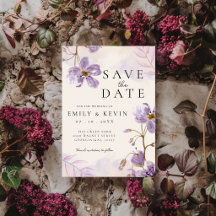 Casamento Floral Roxo Claro Elegante