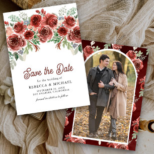 Reserve A Data Casamento Floral Rustic Marsala