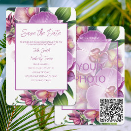 Reserve A Data Casamento Floral Salve a Data com o Código de Foto