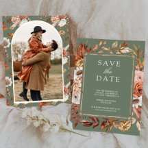 Casamento Floral Terracota Foto Verde Sage