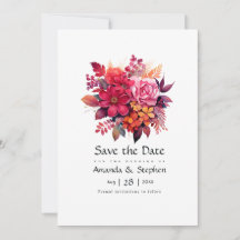 Casamento Floral Vermelho Luxuriante